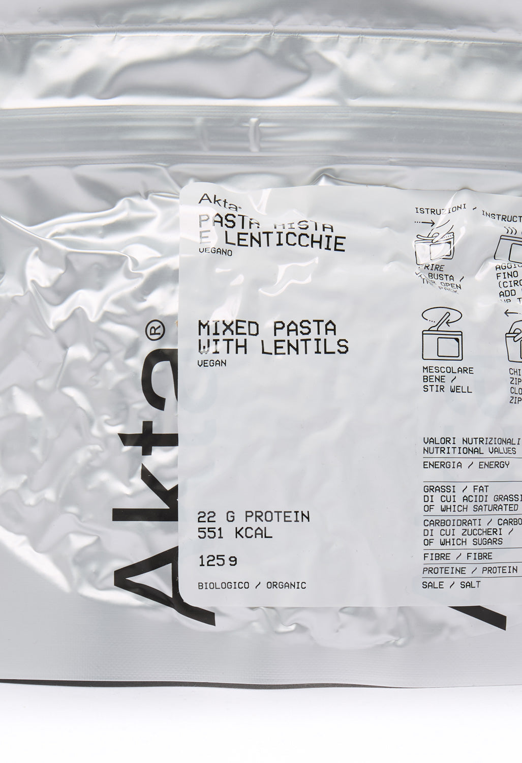 Akta Mixed Pasta with Lentils