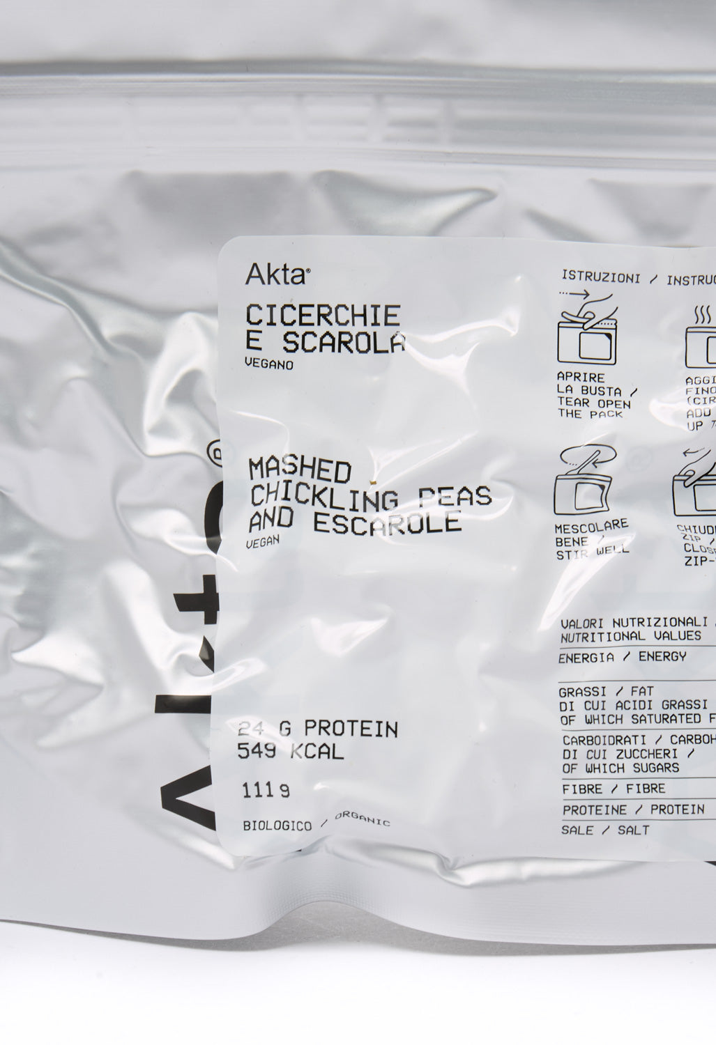 Akta Chickling Peas with Escarole