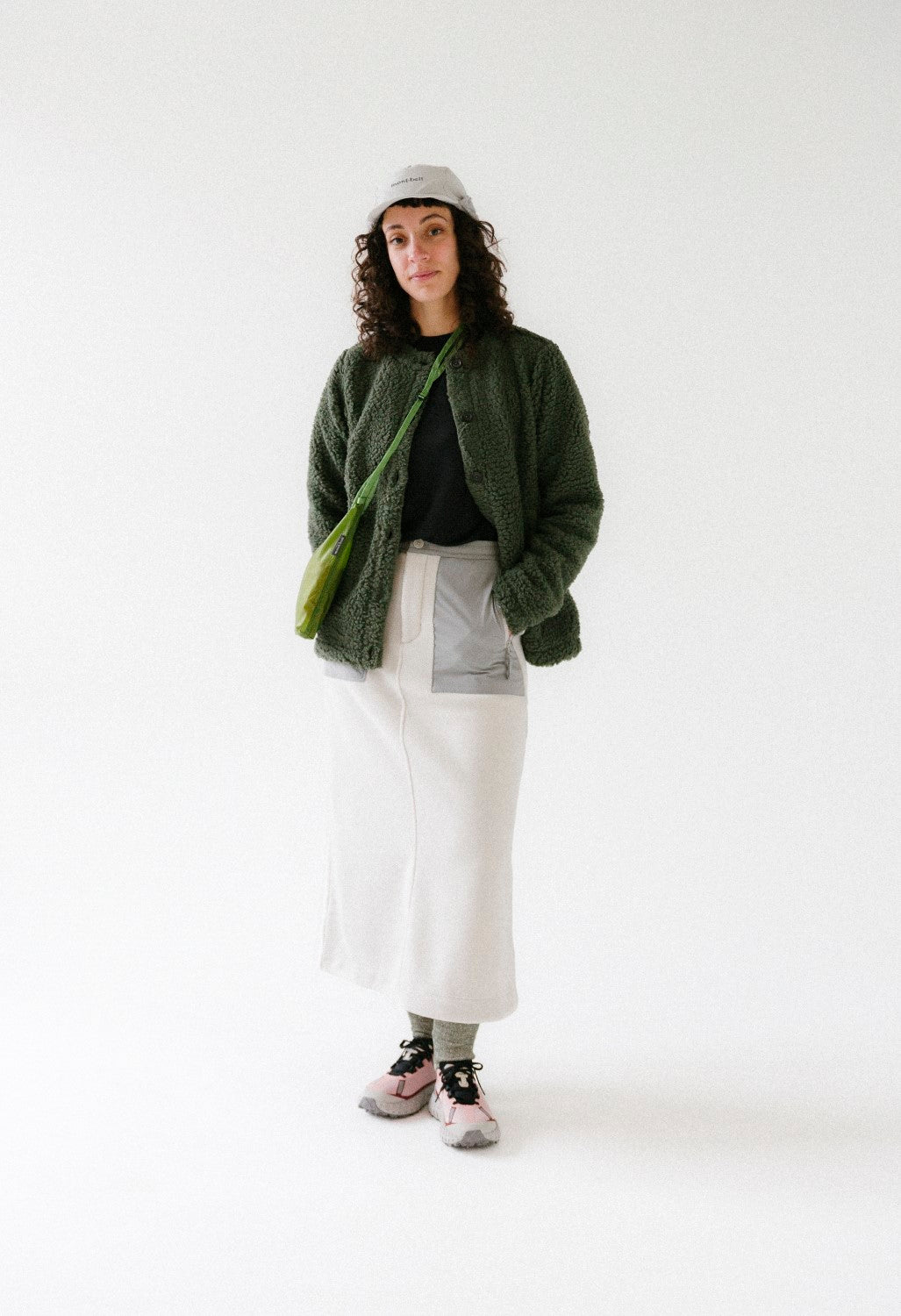 Snow Peak Women's Double Face Fleece Skirt - Ivory