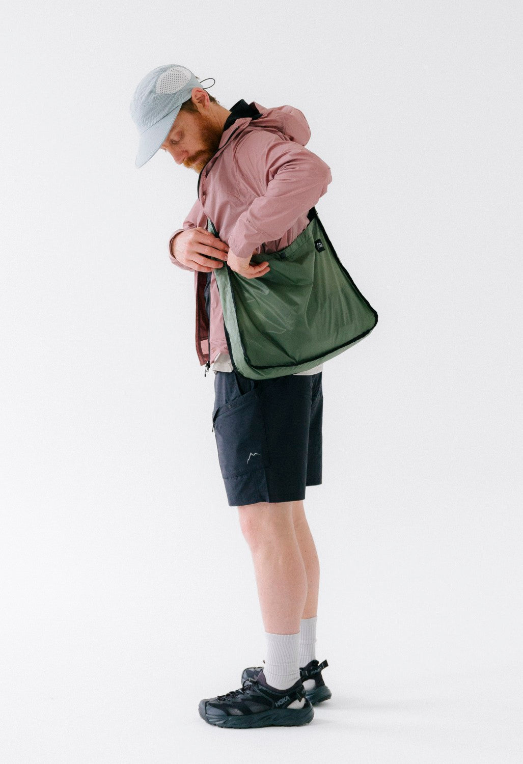 CAYL Light Check Mesh Cap - Light Grey