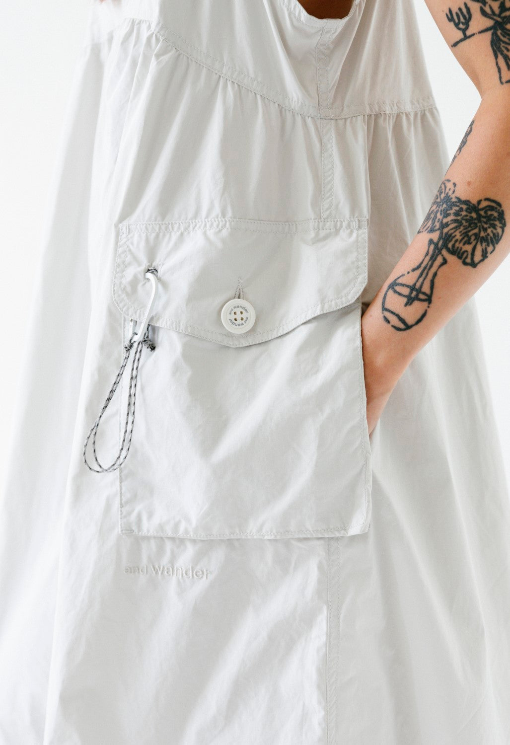 and wander Women's Oversized Cargo Dress - Off White Outsiders Store UK and wander Women's Oversized Cargo Dress - Off White Outsiders Store UK