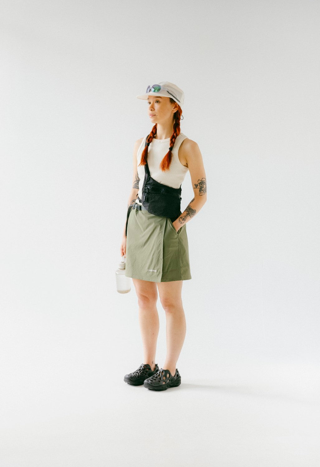 Montbell Women's Stretch O.D. Wrap Shorts - Khaki