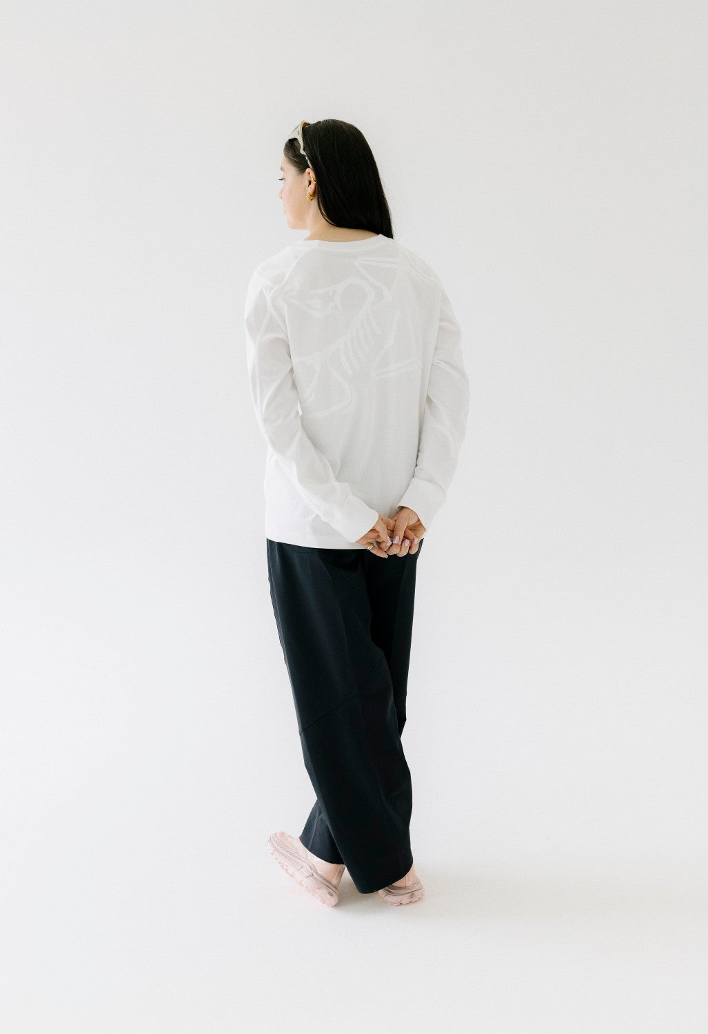 Arc'teryx Women's Kragg Bird Long Sleeve T-Shirt - White Light / White