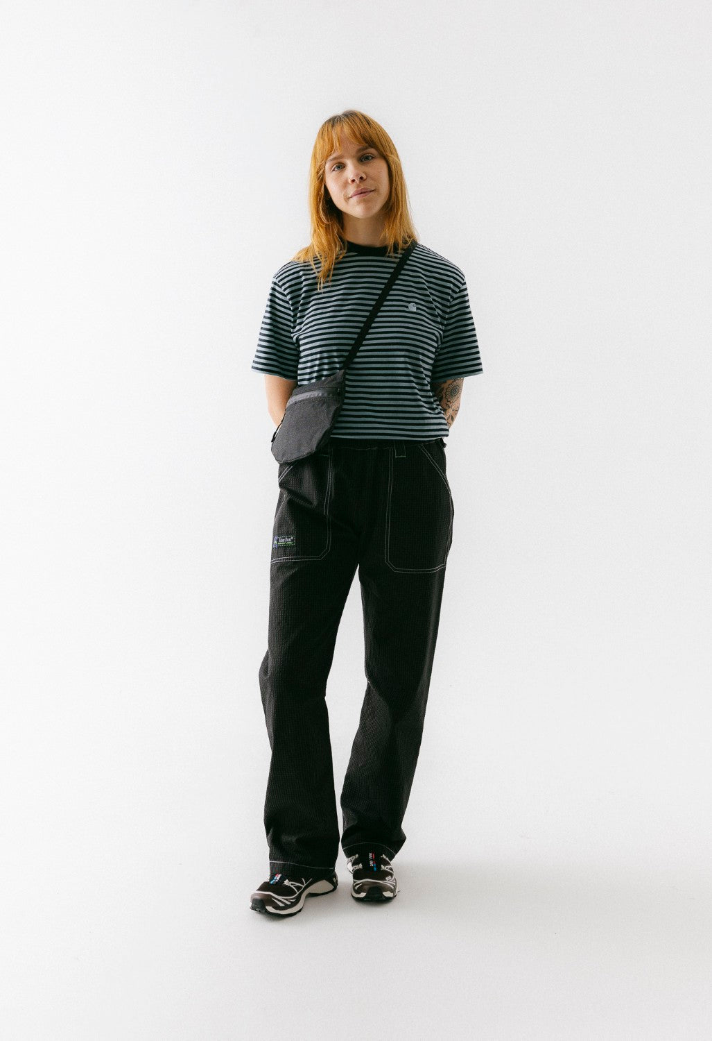 Carhartt WIP Women's Verner T-Shirt - Verner Stripe / Black / Citadel