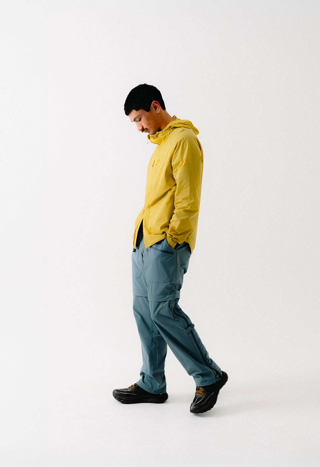 CAYL Men's Solid Convertible Pants - Blue Grey