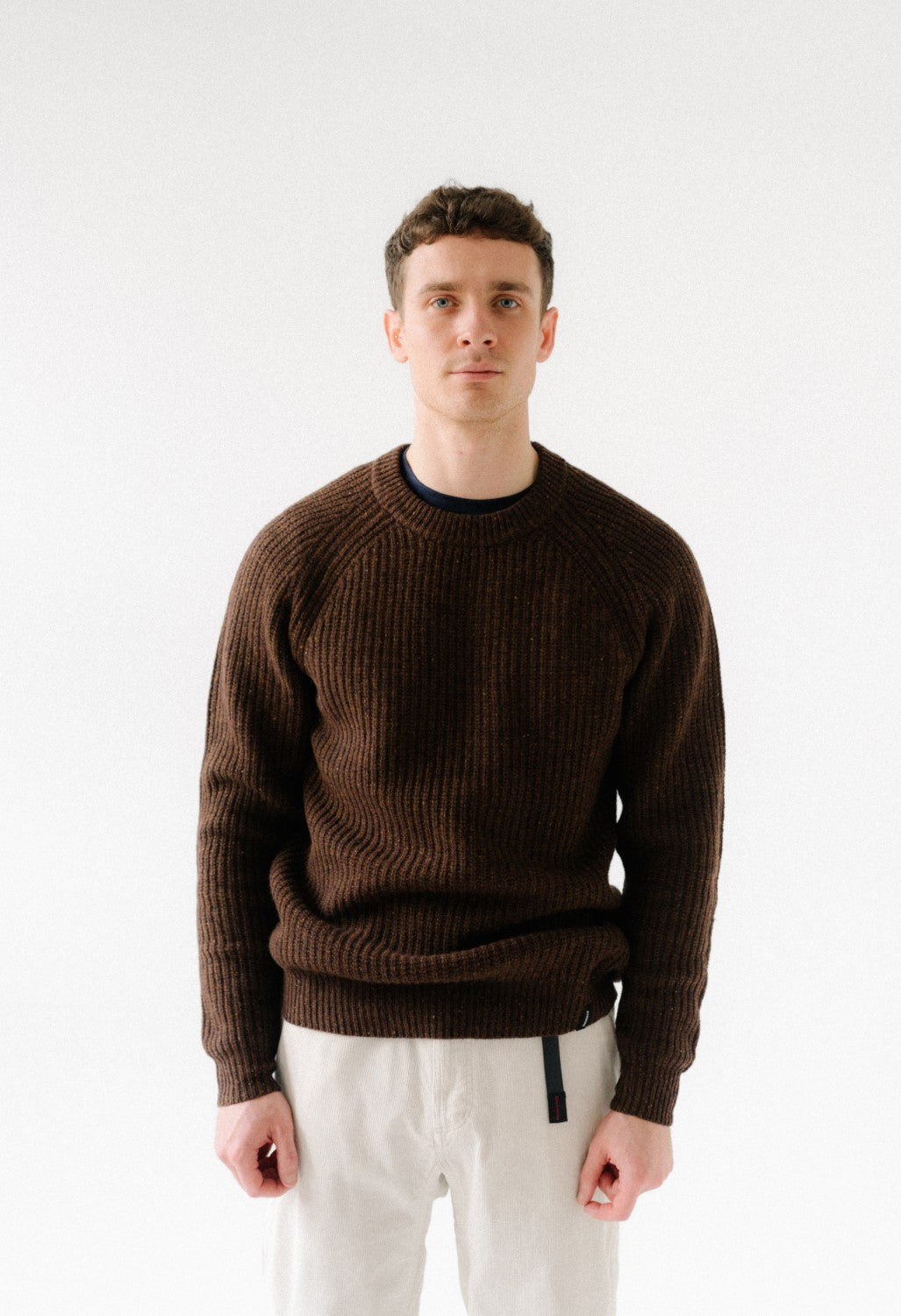 Finisterre Men's Mora Jumper - Woodsmoke
