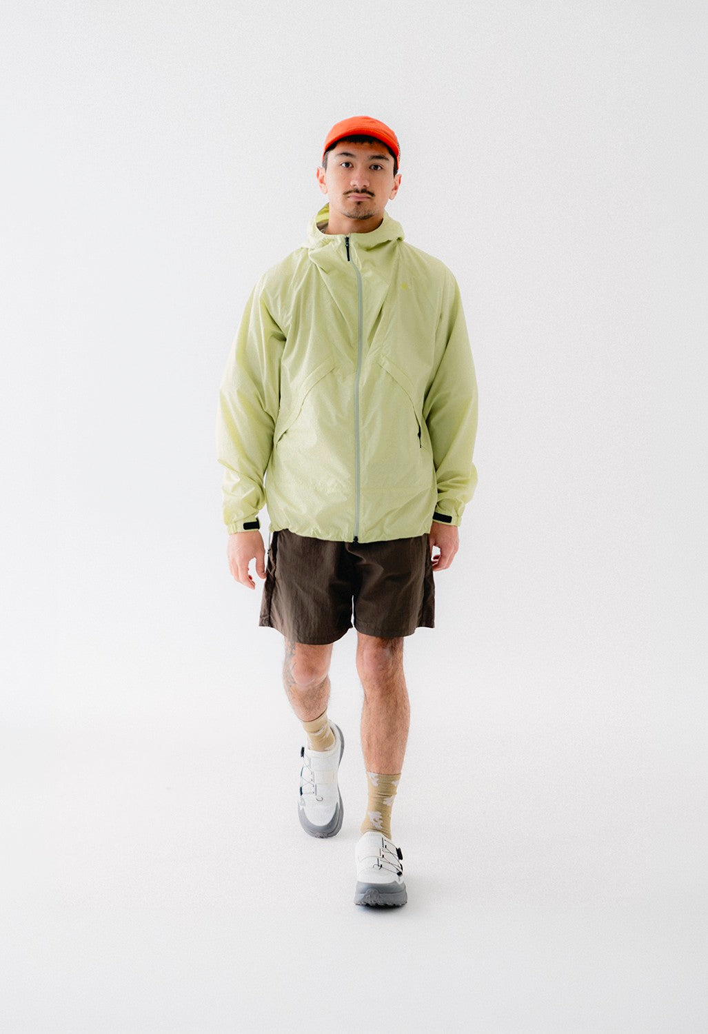 Goldwin Men's Rip-stop Hooded Jacket - Usuyanagi