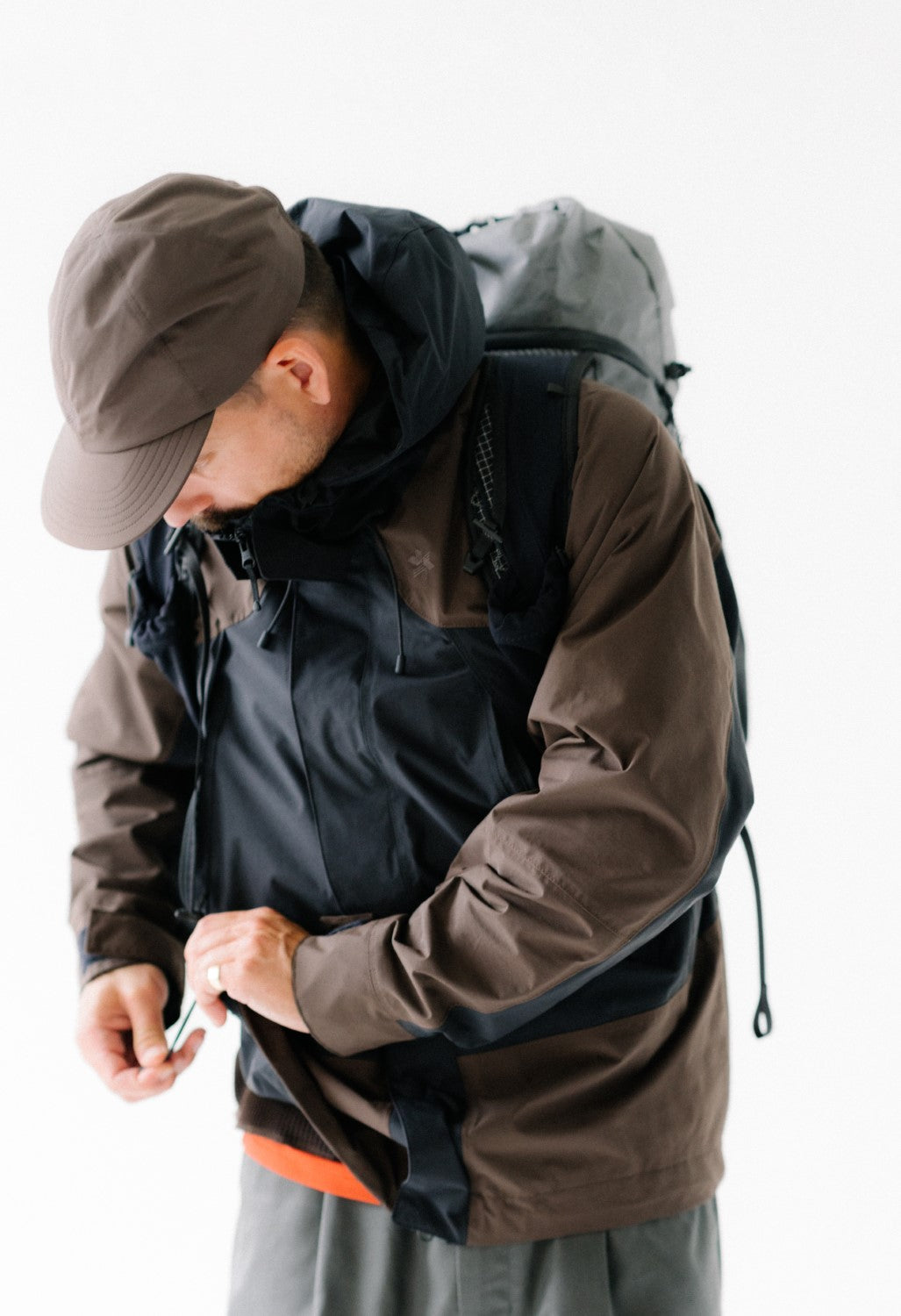 Goldwin Pertex Unlimited 2L Jacket - Jet Brown / Black