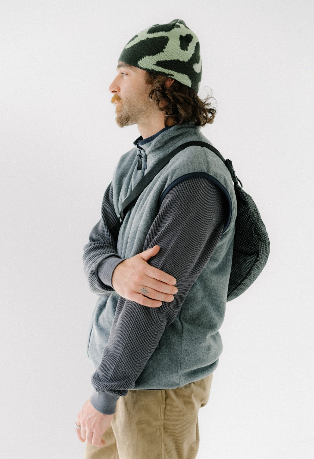 Gramicci Waffle Crew - Pigment Black