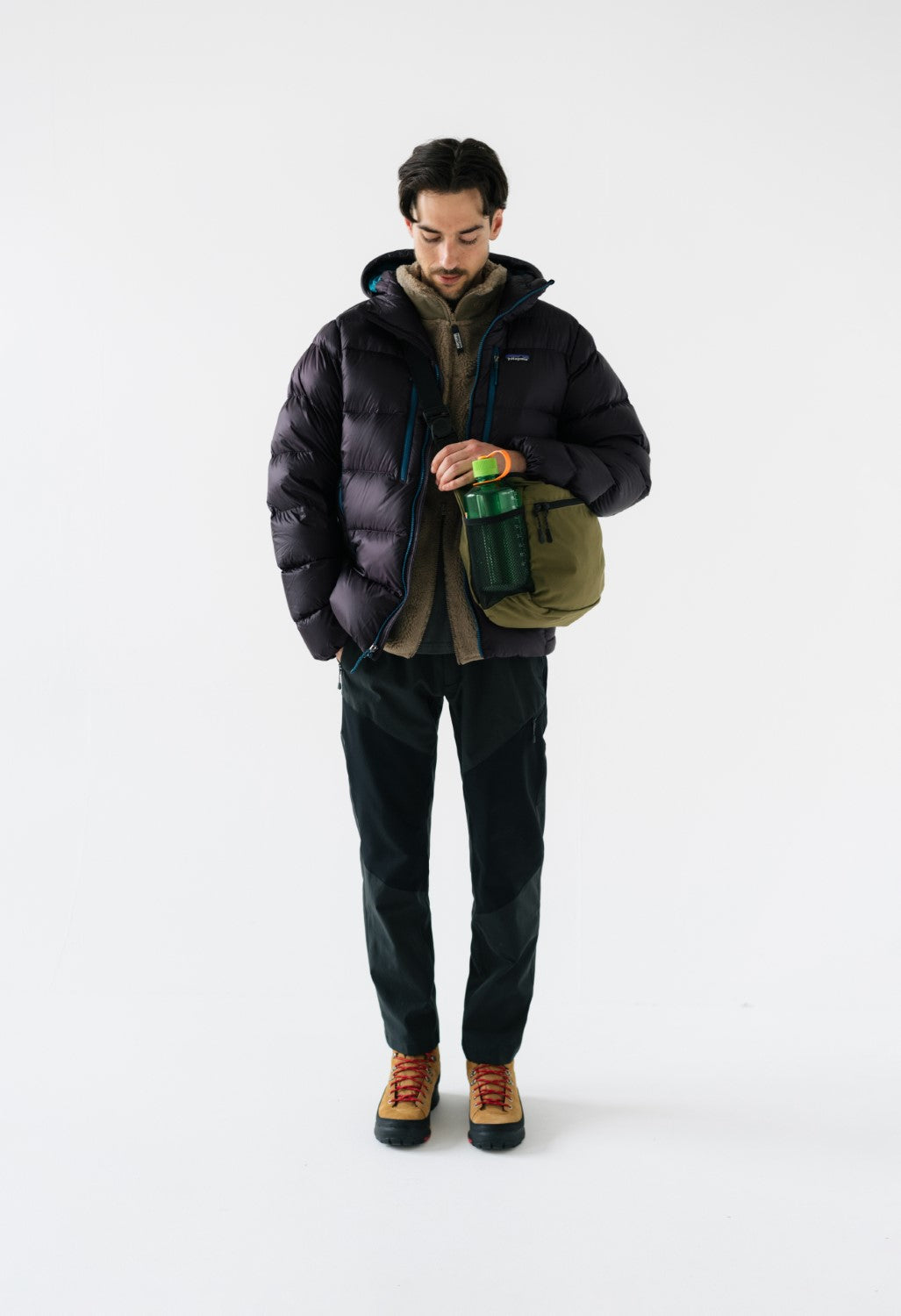 Patagonia Fitz Roy Men's Down Hoodie - Obsidian Plum