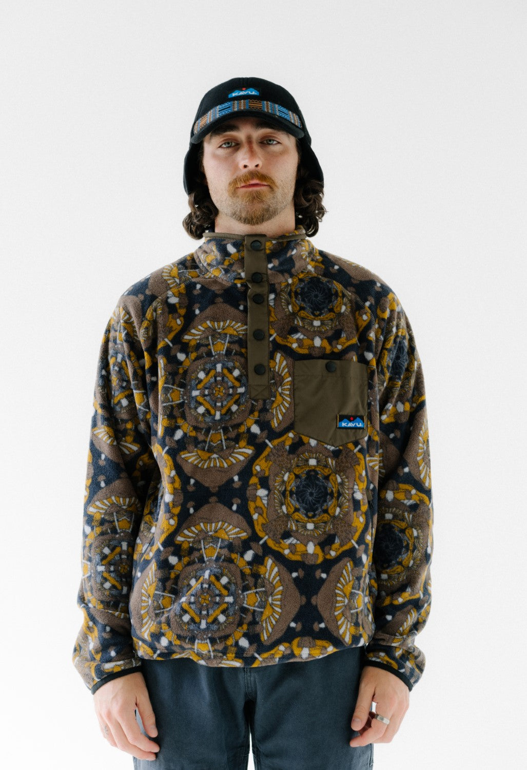 KAVU Men's Teannaway Fleece - Mushroom Montage