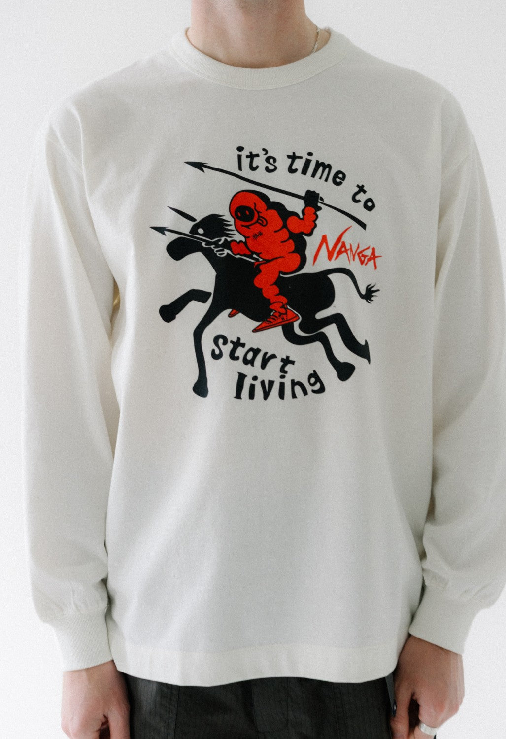 Nanga Men's Eco Hybrid Long Sleeve Tee - White