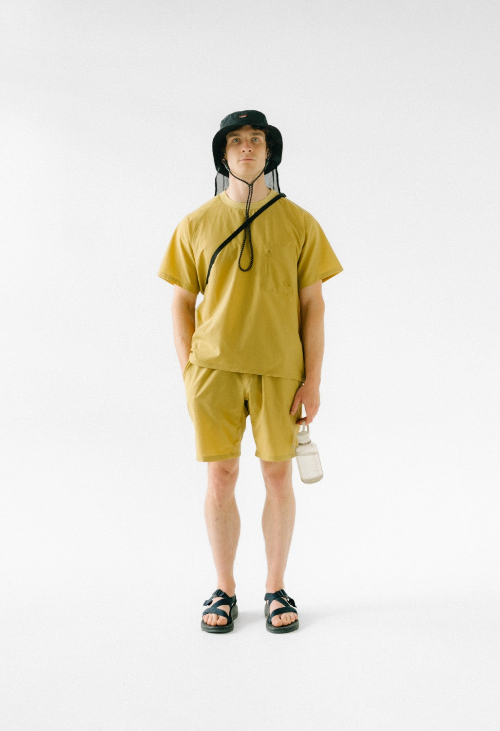 Nanga Men's Dot Air Comfy Tee - Mustard