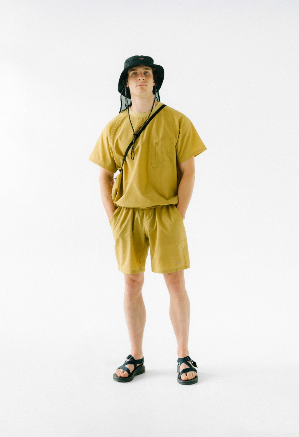 Nanga Men's Dot Air Comfy Shorts - Mustard