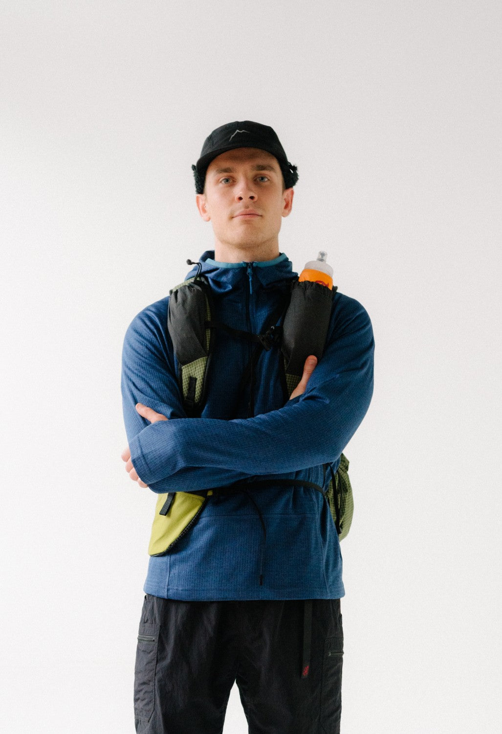 Pa'lante Packs Grid Fleece - Blue