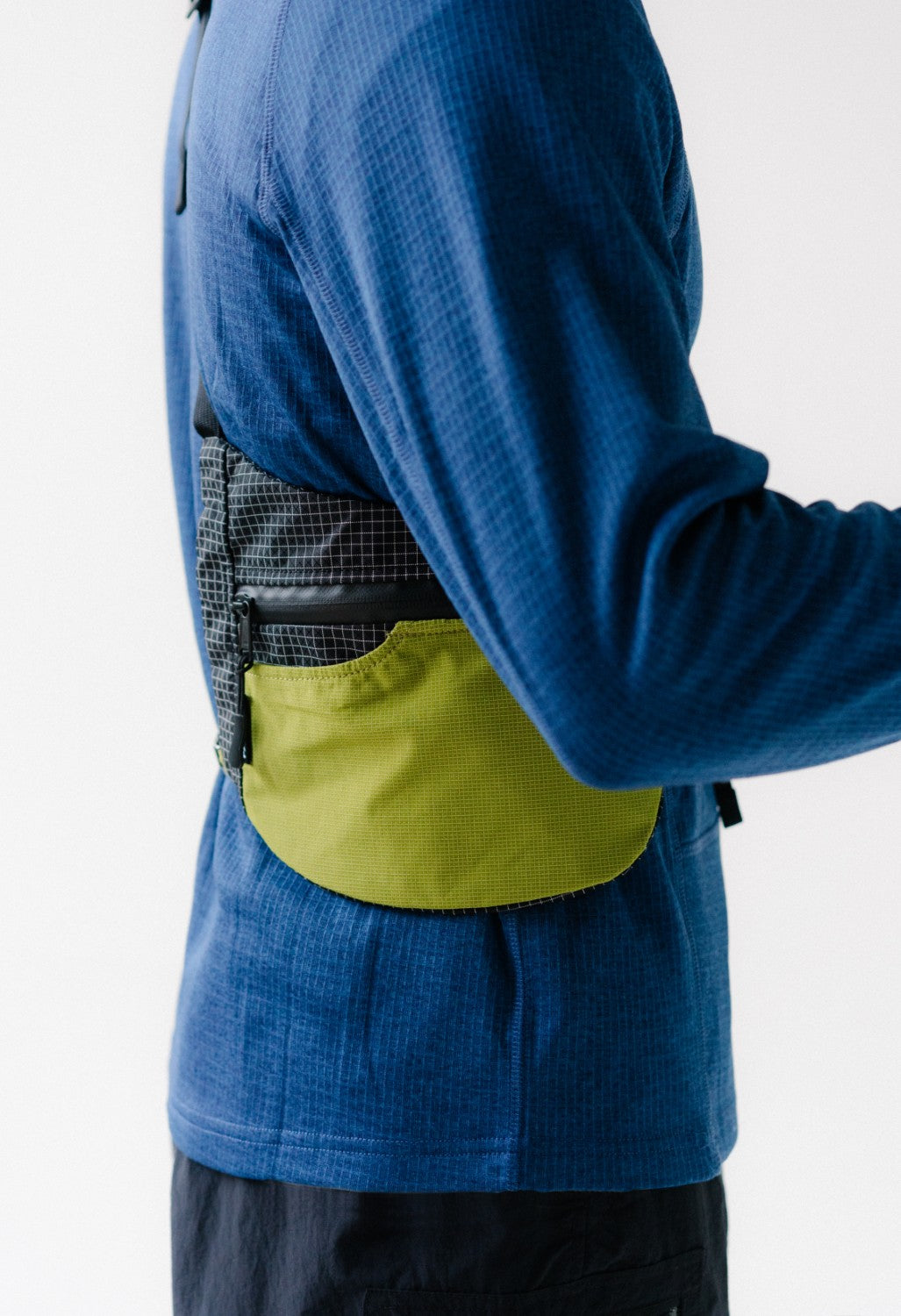 Pa'lante Packs Sidebag - Black Gridstop / Lichen Uhmwpe Grid Mesh