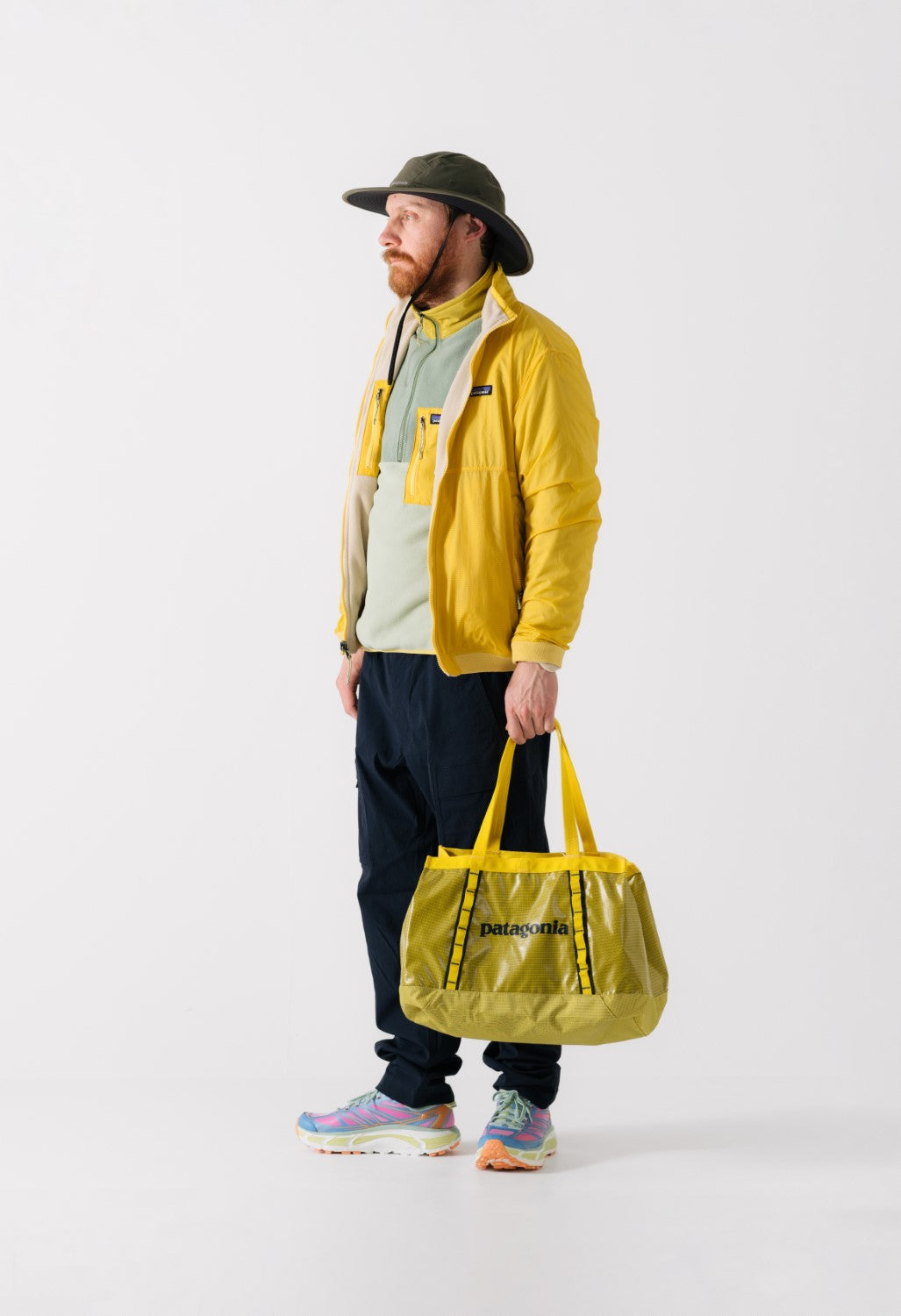 Patagonia Men's Reversible Shelled Microdini Jacket - Surfboard Yellow