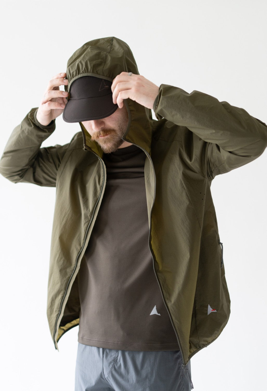 ROA Packable Wind Jacket - Dark Olive
