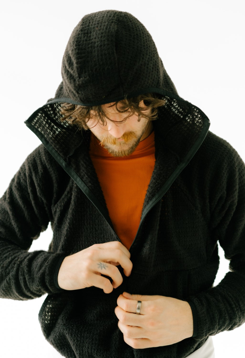 Senchi Designs Alpha 120 Hoodie with Zip and Pocket - Black