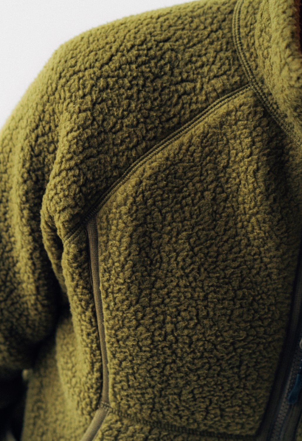 Snow Peak Men's Thermal Boa Fleece Jacket - Olive