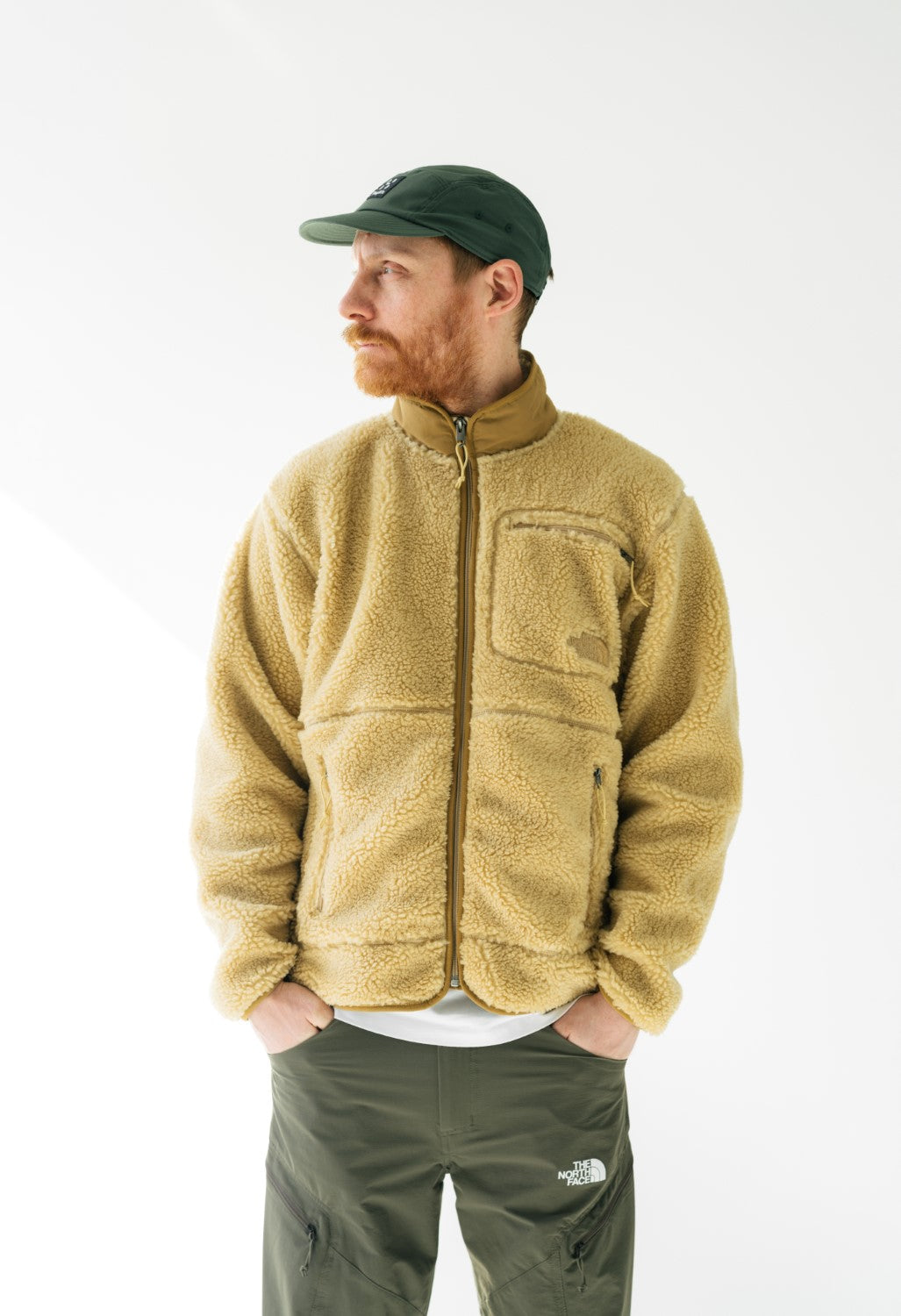 The North Face Men's Extreme Pile Full Zip Jacket - Khaki Stone