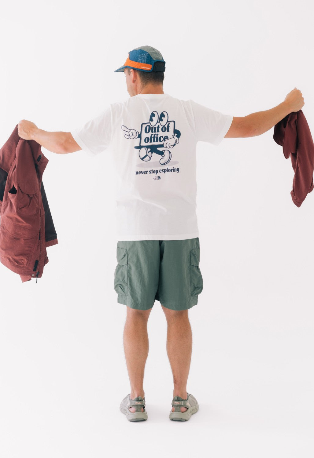The North Face Cartoon Logo Relaxed Short Sleeve T-Shirt - TNF White