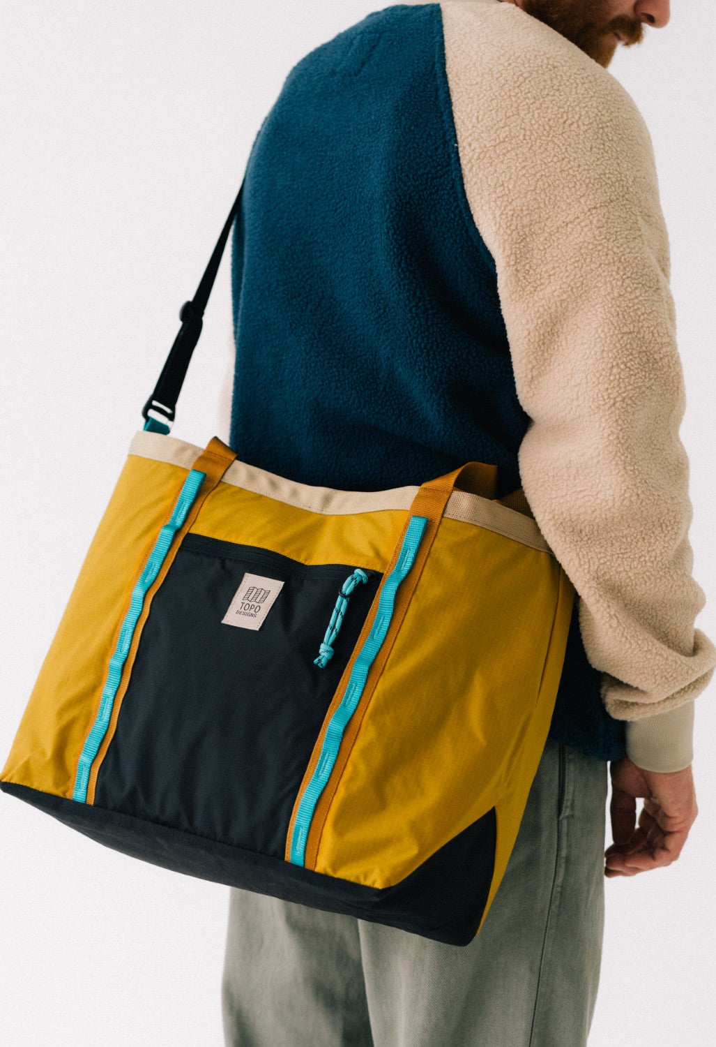 Topo Designs Mountain Utility Tote - Mustard / Forest