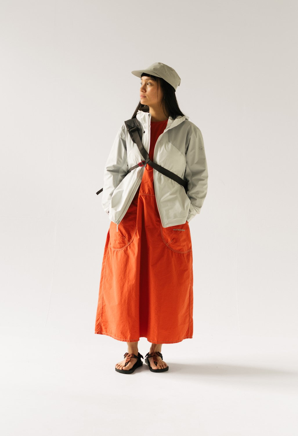 and wander Women's Cordura Cotton Rip Dress - Blue main image 1