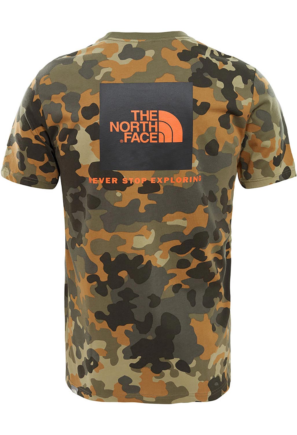 The North Face Red Box Men's T-Shirt - Taupe Green Camo