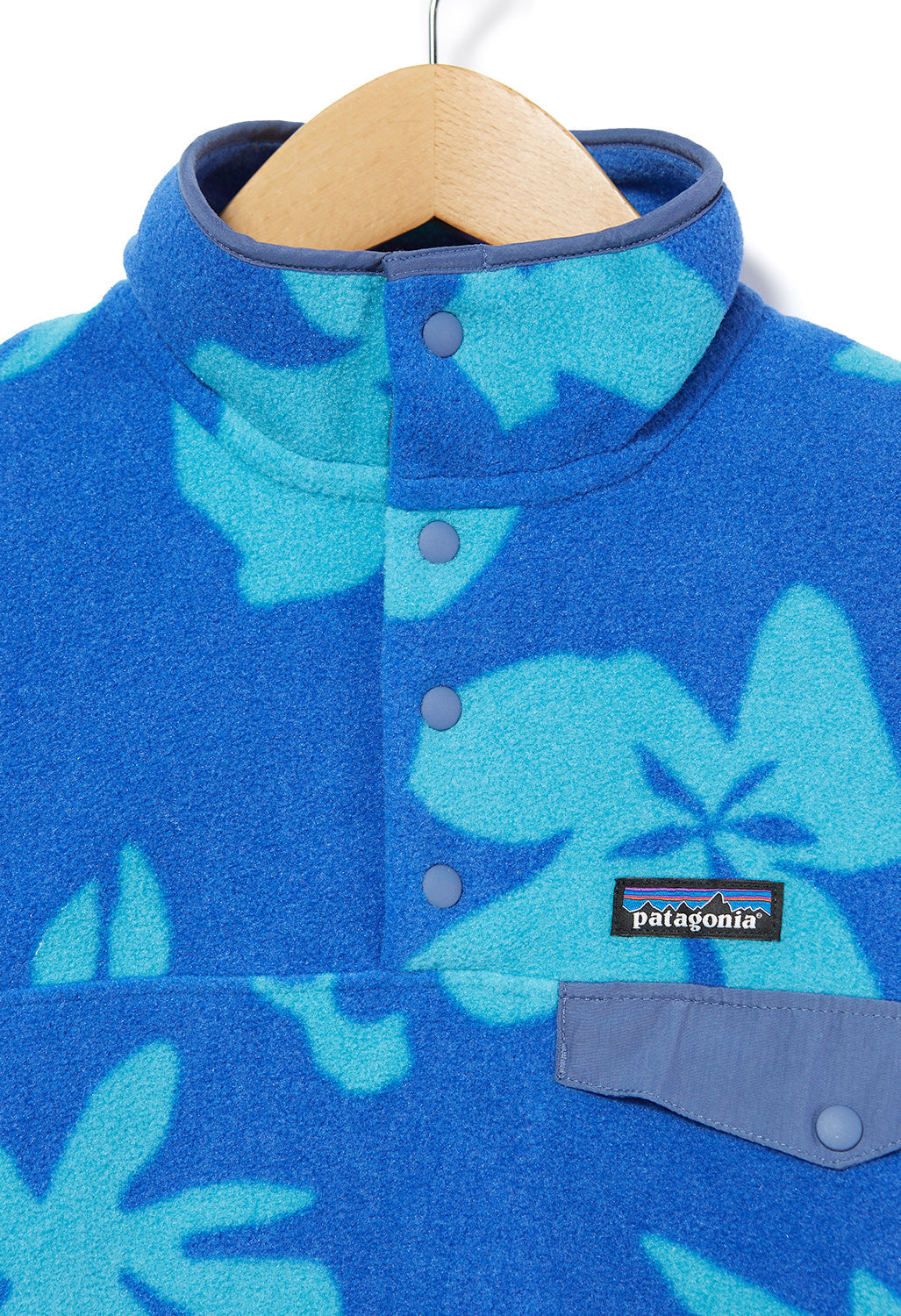 Patagonia Lwt Synchilla Women's Snap-T Pullover - Kalani Big/Float Blue