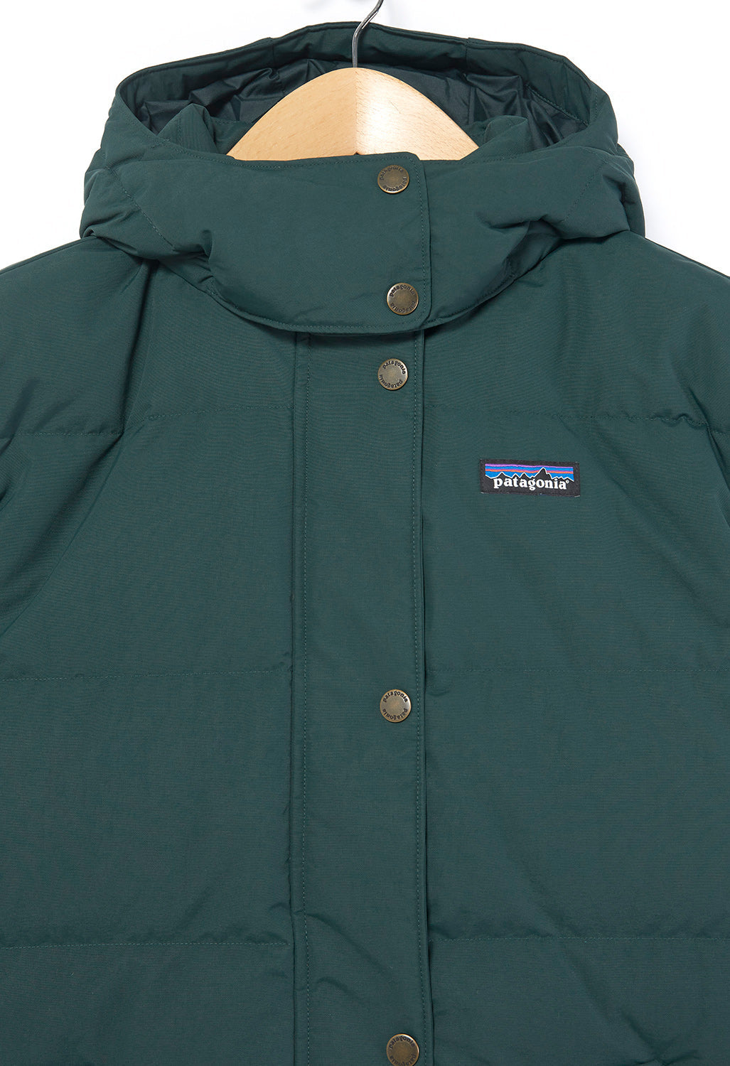 Patagonia Downdrift Women's Parka Jacket Northern Green Outsiders Store UK