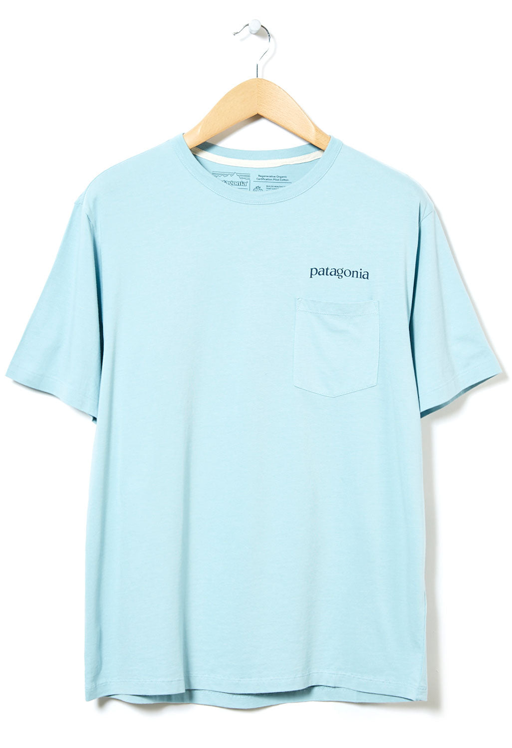 Patagonia Regen Pocket Men's T-Shirt - Big Sky Blue