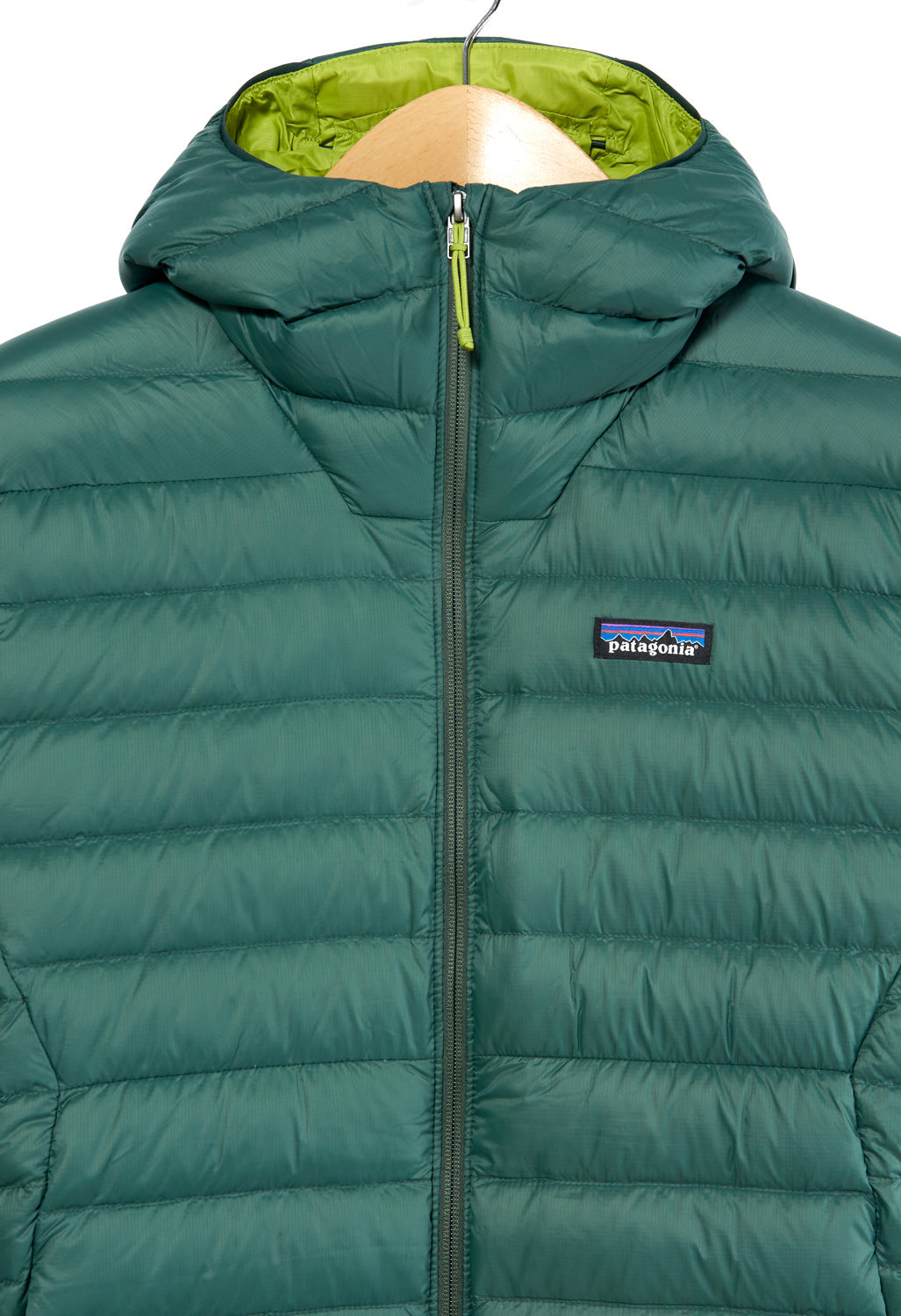 Patagonia Men's Down Sweater Hoodie Pinyon Green Outsiders Store UK