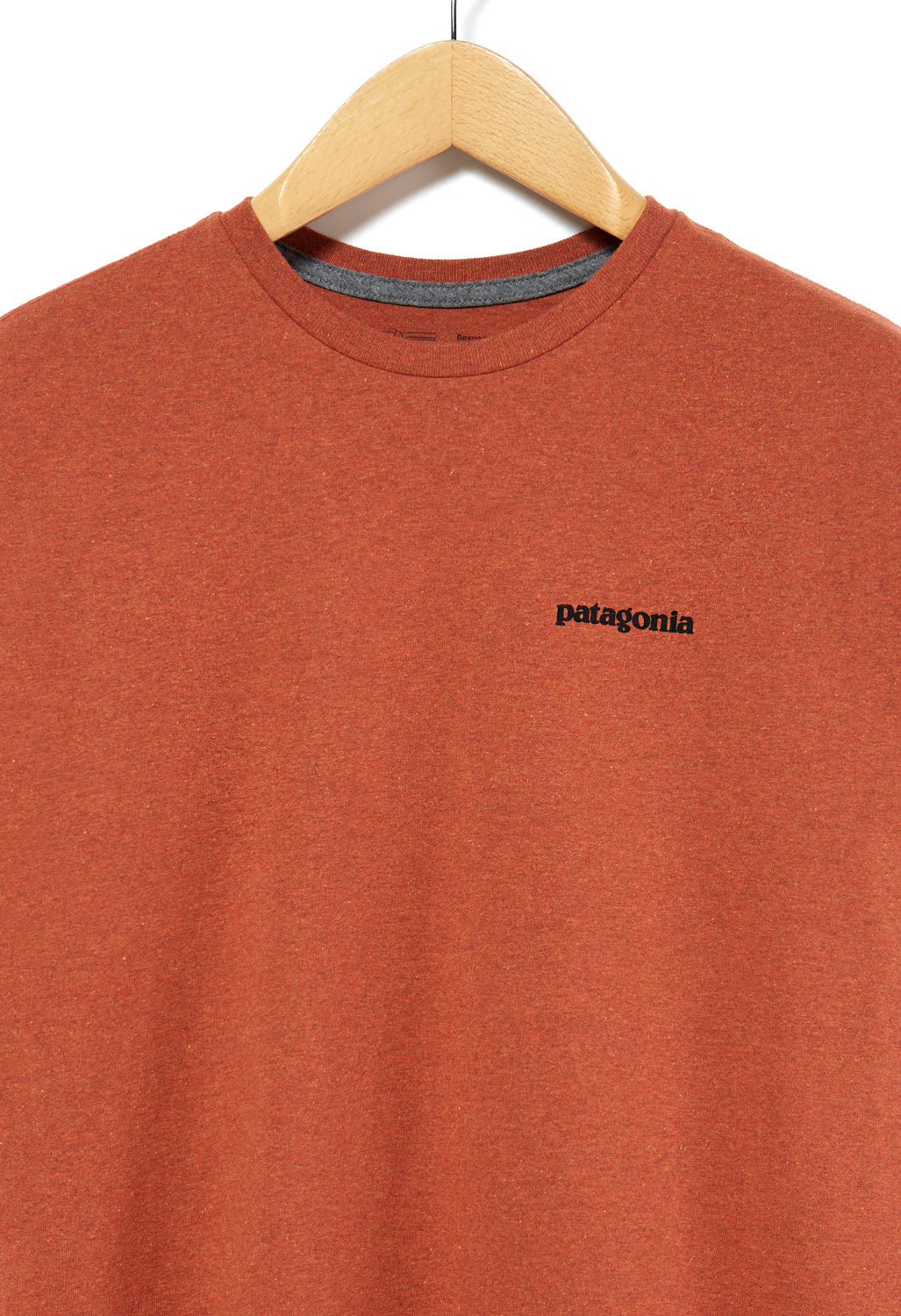 Patagonia P6 Logo Men's Long Sleeve Responsibili-Tee - Quartz Coral