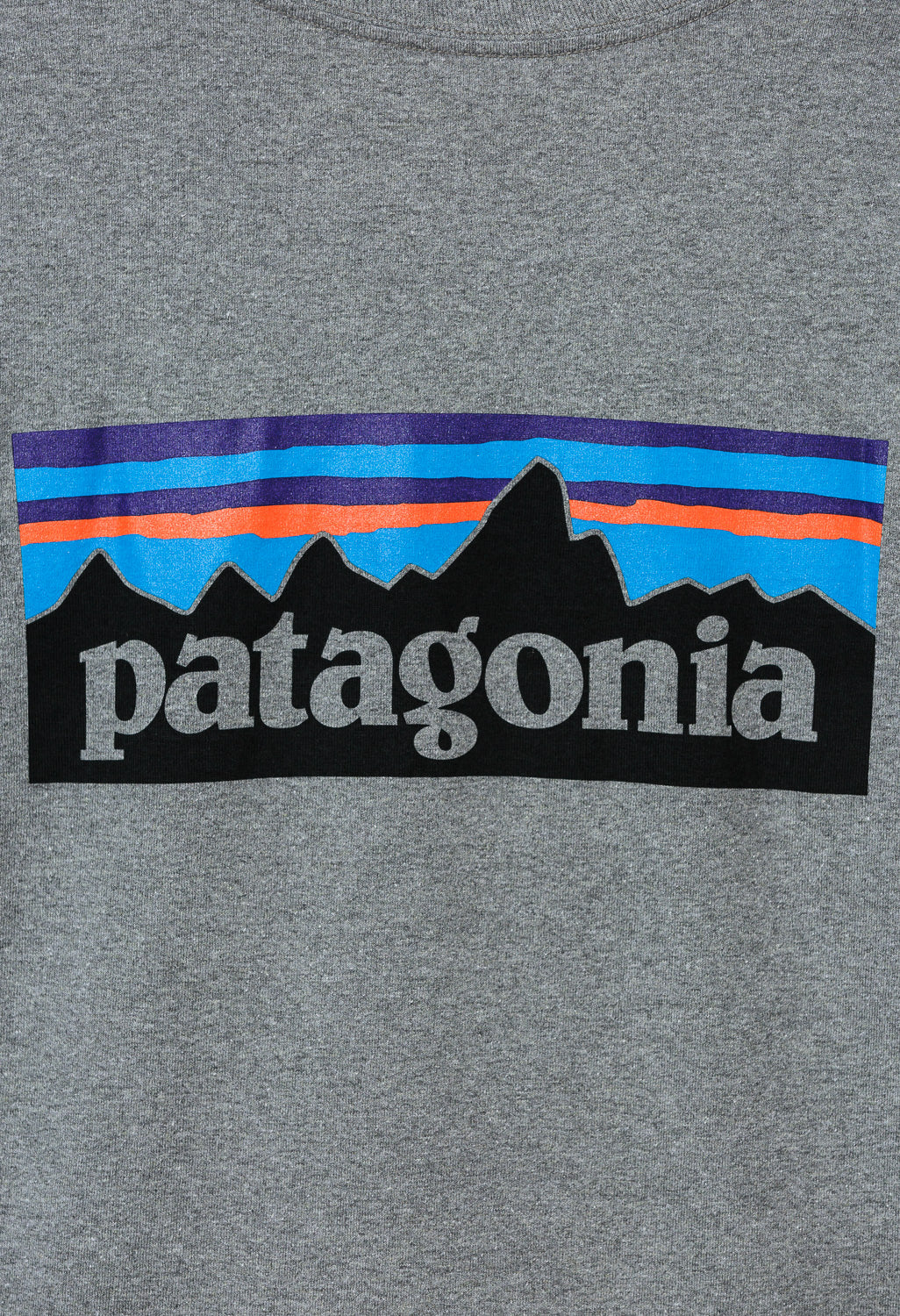 Patagonia P6 Logo Men's Long Sleeve Responsibili-Tee - Gravel Heather
