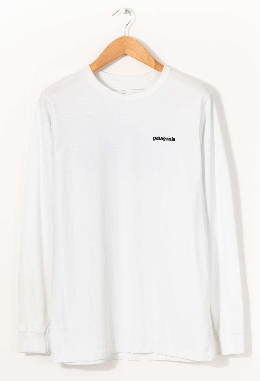 Patagonia LOGO RESPONSIBILI-TEE - Print T-shirt - white - Zalando
