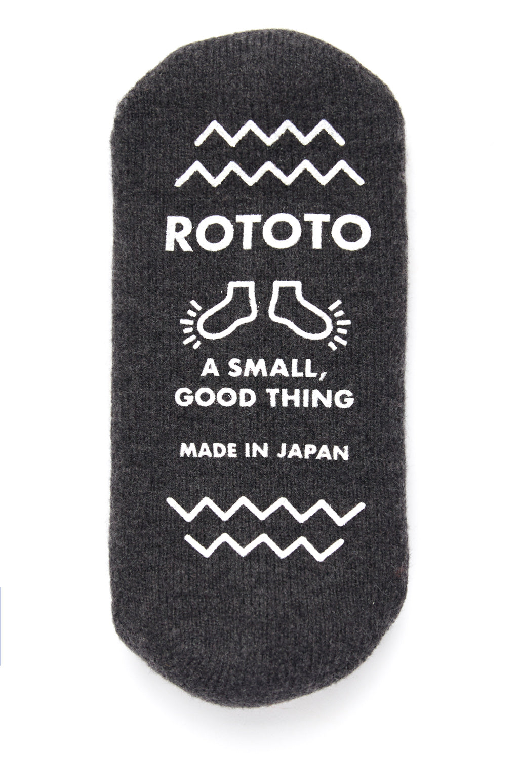 ROTOTO Pile Sock Slippers - Charcoal