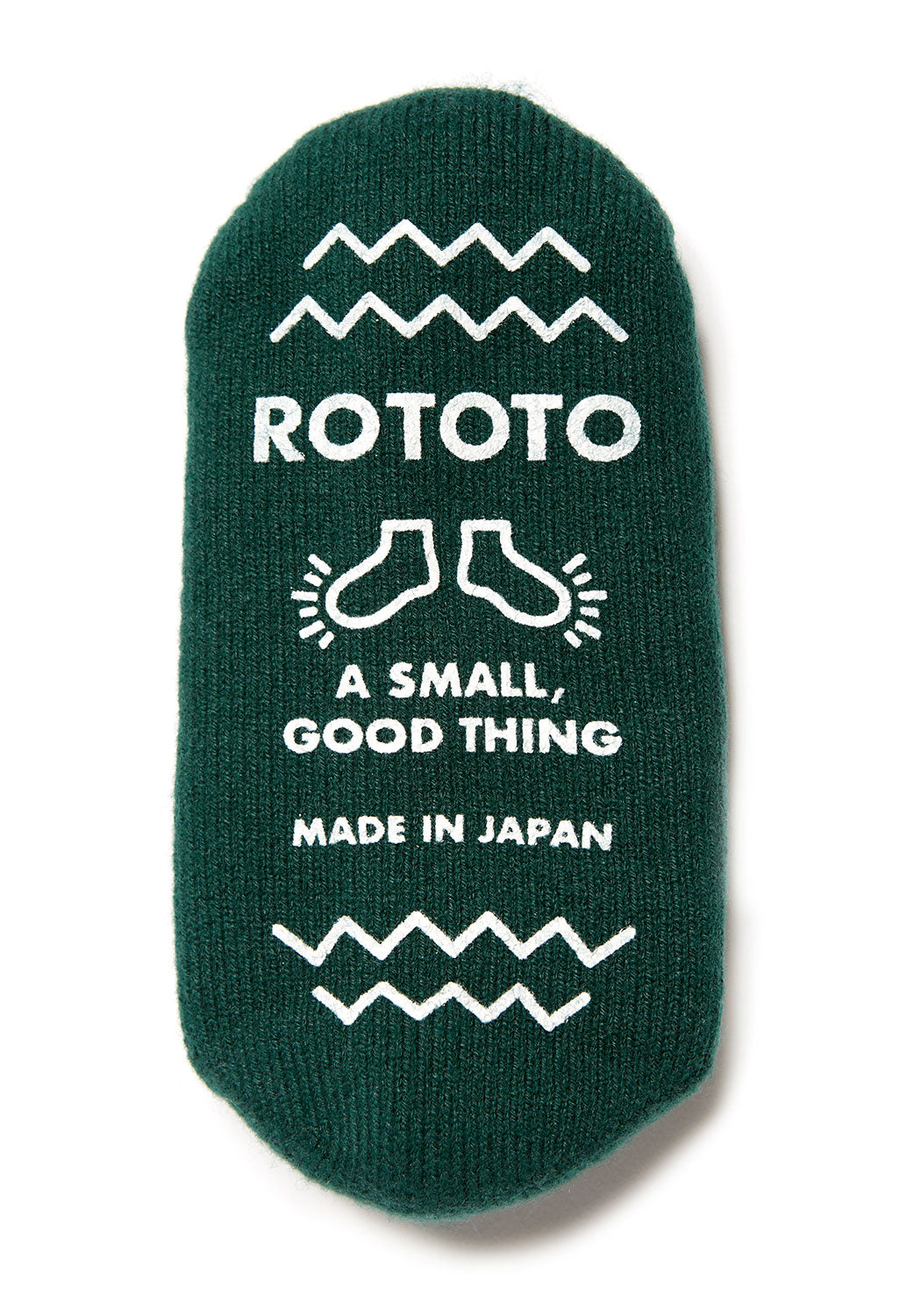 ROTOTO Pile Sock Slippers - Dark Green