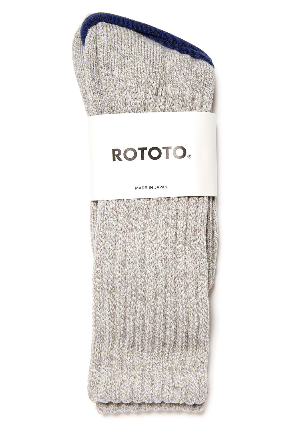 ROTOTO Loose Pile Socks - Mix Grey