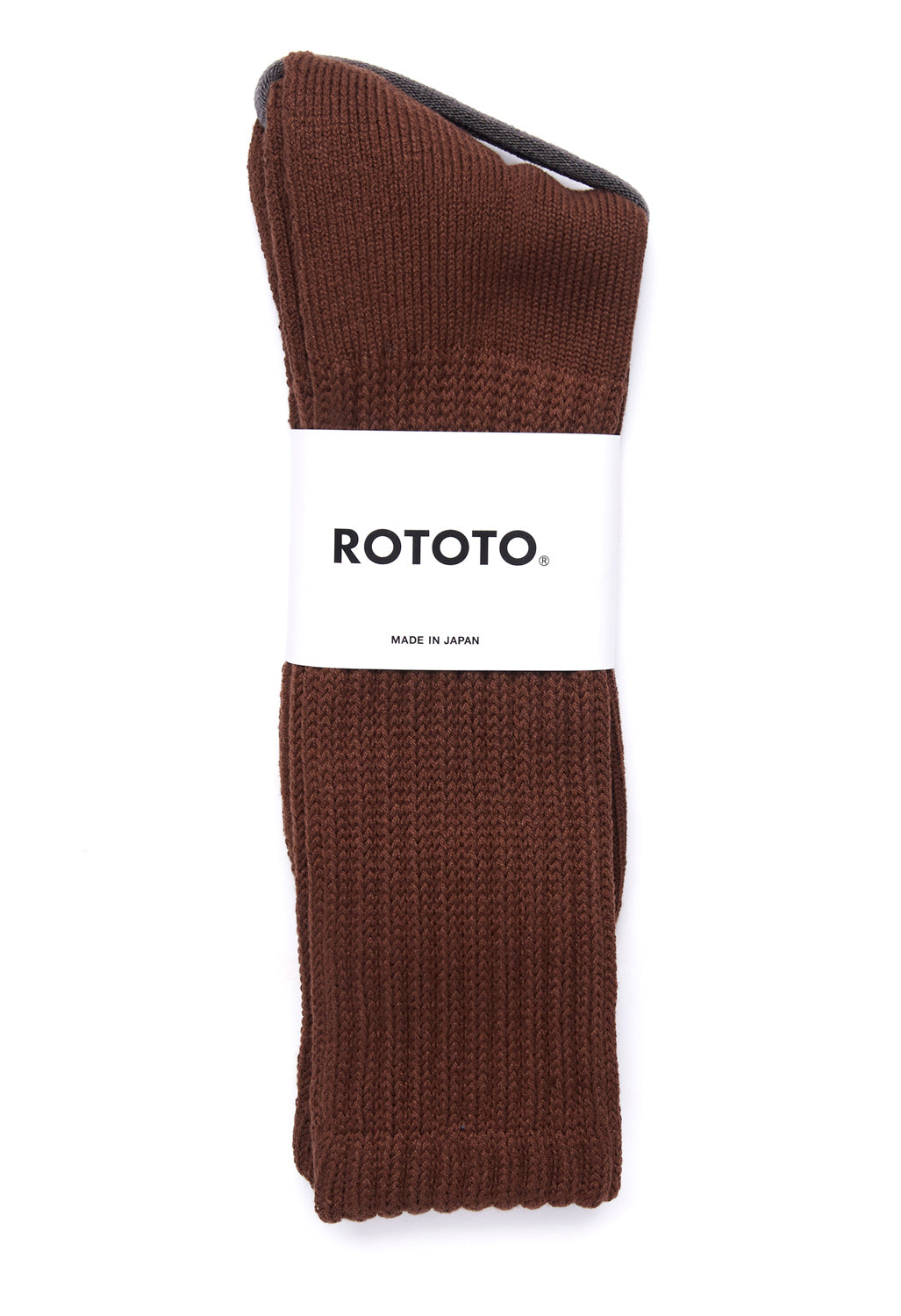 ROTOTO Loose Pile Socks - Chocolate