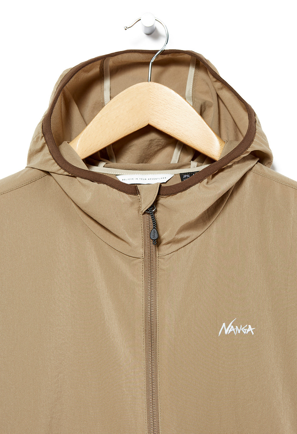 Nanga Men's Air Cloth Comfy Zip Parka Jacket - Beige